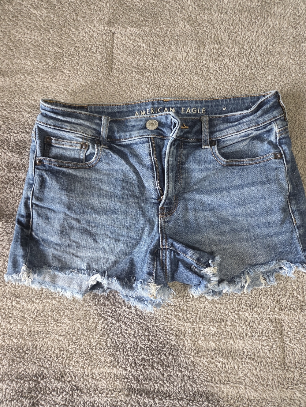 American Eagle Outfitters Light Blue Denim Cutoff Shorts
